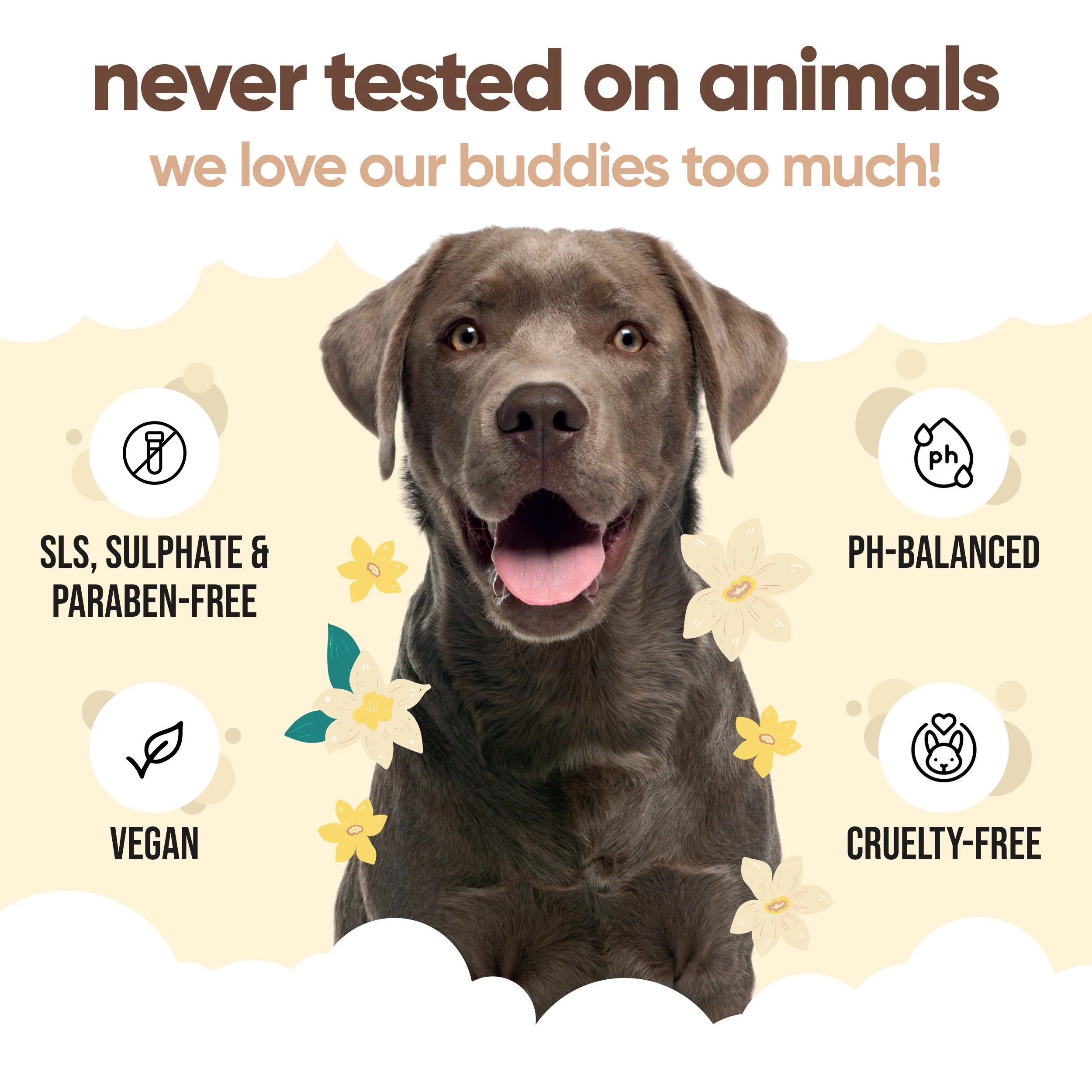 Vanilla & Shea Butter - Dog Shampoo - Buddycare - 300ml