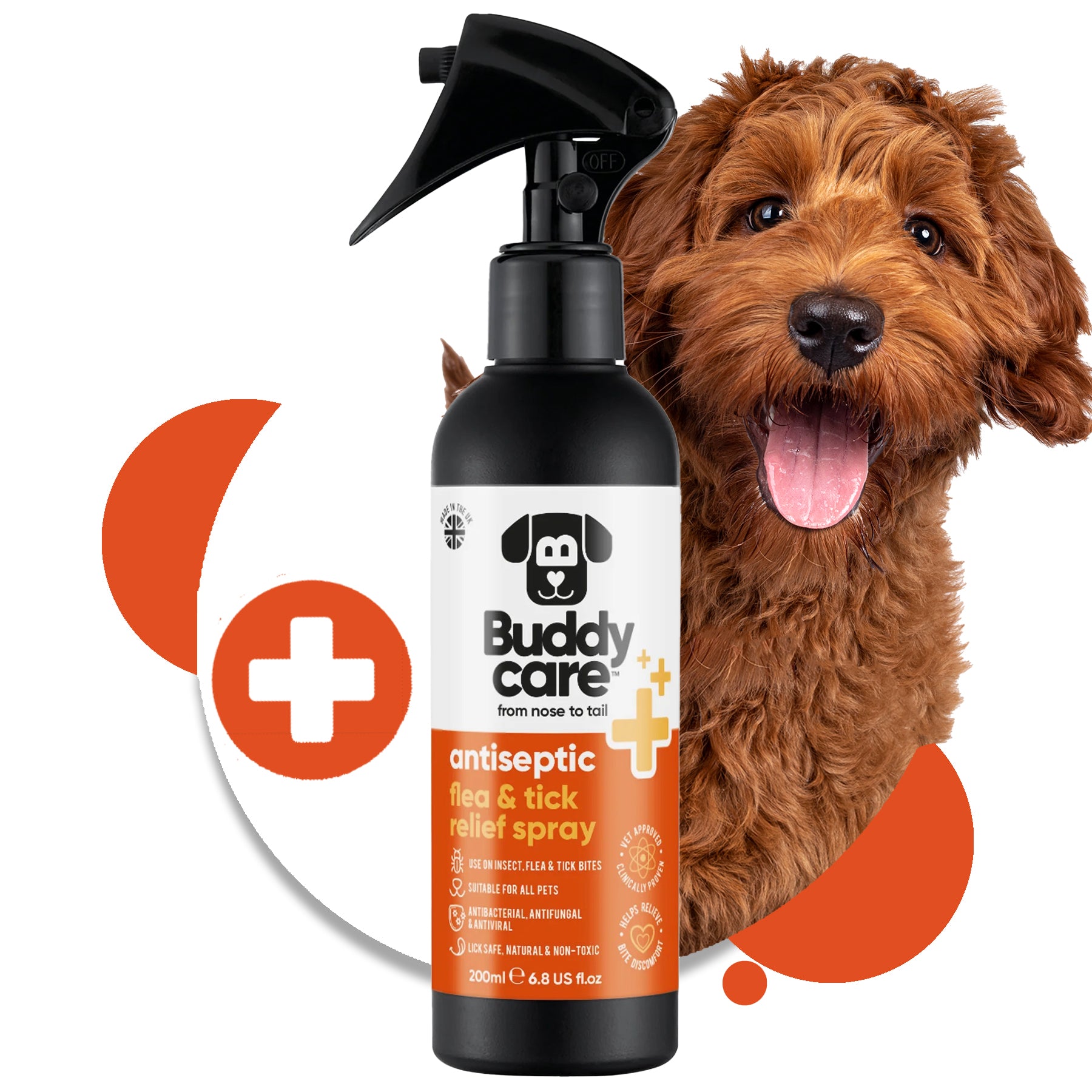 Flea & Tick Relief Spray - Buddy Care - 200ml