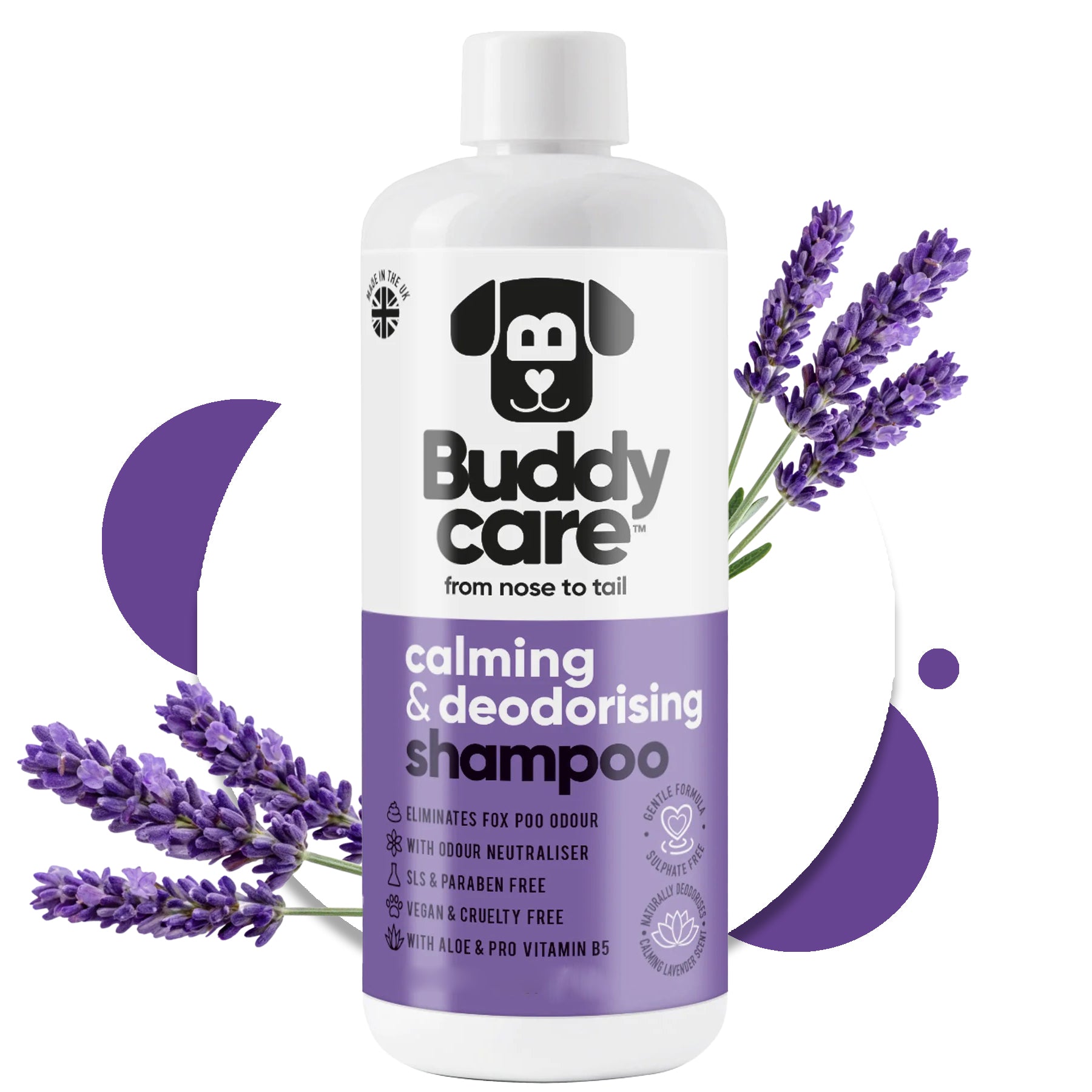 Calming & Deodorising Lavender Dog Shampoo - Buddy Care - 300ml