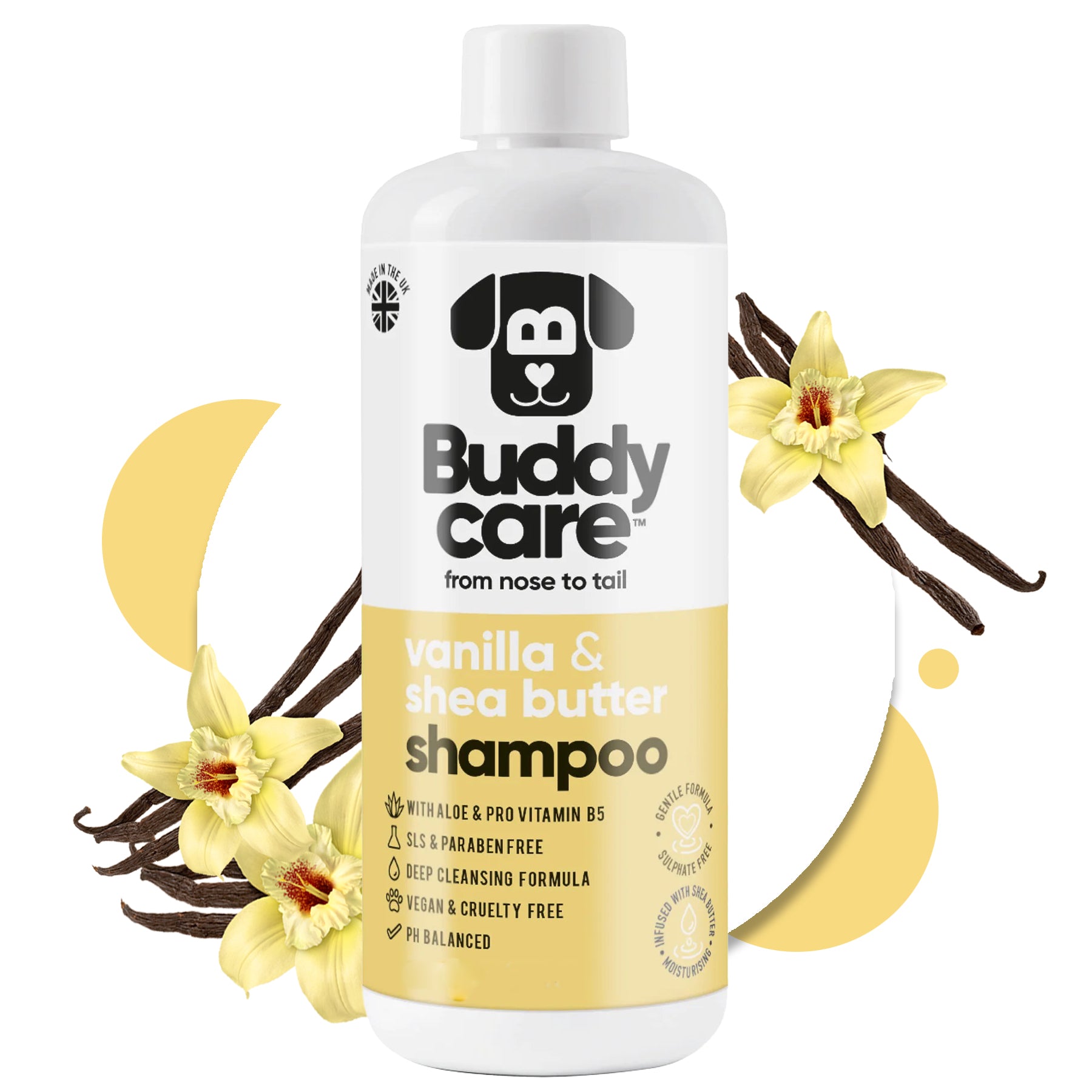 Vanilla & Shea Butter - Dog Shampoo - Buddycare - 300ml